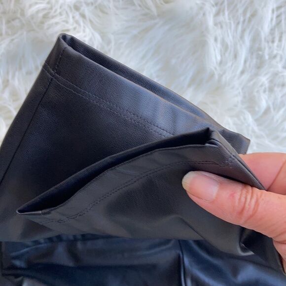J.Crew Black Pleather High Rise Leggings Size XS - Picture 6 of 8